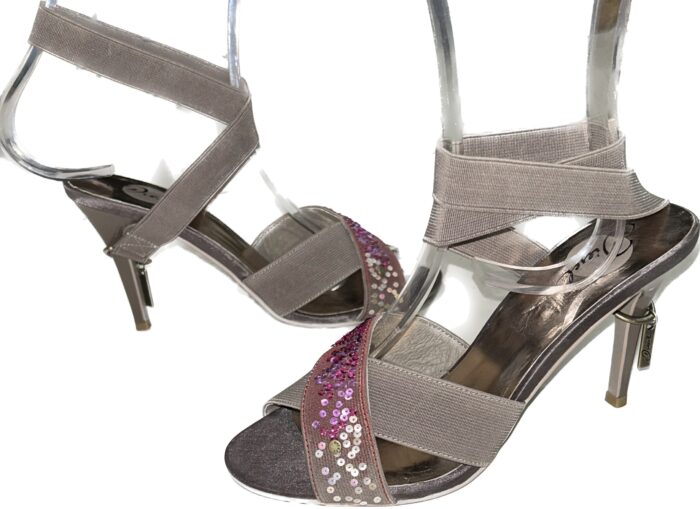 DIESEL WOMANS HEELS DISCO WALNNT/GOLD DISCO - Image 5