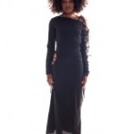 VIE-REVEE WOMANS DRESS BLACK DAKOTA