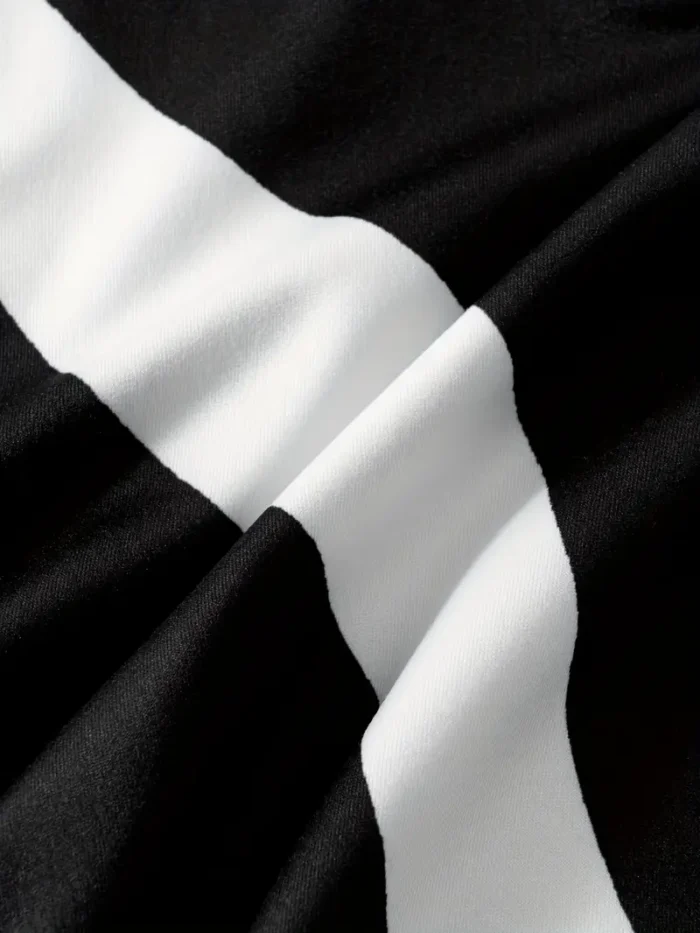 ΓΥΝΑΙΚΕΙΟ ΦΟΡΕΜΑ ΑΣΠΡΟ ΜΑΥΡΟ Α ΓΡΑΜΗ - Image 4