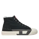 DIESEL SNEAKERS HIGH TOP S-D-VERSE MID BLACK SMOKED PEARL
