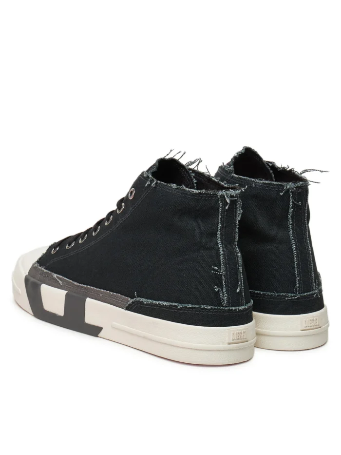DIESEL SNEAKERS HIGH TOP S-D-VERSE MID BLACK SMOKED PEARL - Image 2