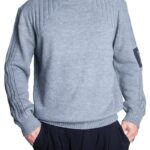 RELIGION MENS PULOVER GREY HIGHNECK