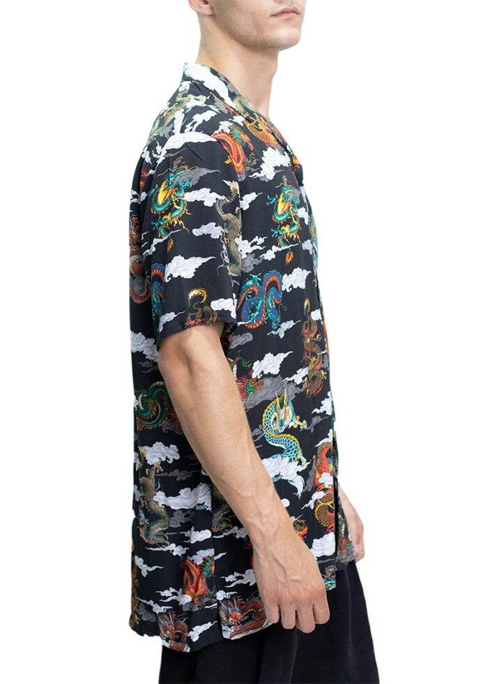 TWIN BLACK MENS SHIRT DRAGONS BLACK  02-039 - Image 2