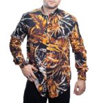 TWIN BLACK ΑΝΔΡΙΚΟ ΠΟΥΚΑΜΙΣΟ ΦΛΟΡΑΛ 02-022