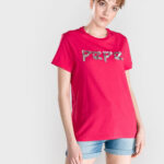 PEPE JEANS WOMANS T-SHIRT FLAVIA FRAMBOISE