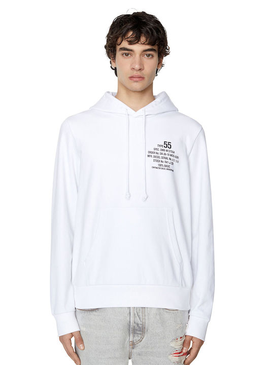 DIESEL S-Ginn-Hood-K26 WHITE - Image 1