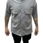 Twin Black mens shirt GREY 04-020A