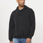 GUESS MENS HOODIE GREY WITH LOGO