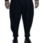 TWIN BLACK MENS OVERSIZED PANTS WITH PUSH BLACK