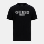 GUESS MENS T-SHIRT WITH LOGO BLACK