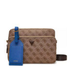 GUESS SHOULDER BAG ALL OVER PRINT BEIGE