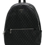 GUESS BACKPACK BLACK RAISED SCULPTURE EFFECT