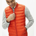 CELIO MENS VEST NULESS BRUNT ORANGE