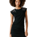 PEPE JEANS WOMANS DRESS BLACK BRILLIA