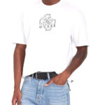 GUESS MENS T-SHIRT WITH LOGO WHITE