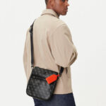 GUESS MENS SHOULDER BAG ALL OVER PRINT