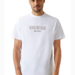 GUESS MENS T-SHIRT WHITE WITH LOGO