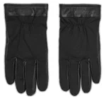 GUESS UNISEX  GLOVES BLACK WITH LOGO