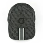 GUESS MENS CAP GREY ALL OVER PRINT G LOGO