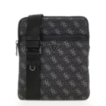 GUESS ALL OVER PRINT BLACK  SHOULDER BAG
