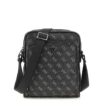 GUESS MENS SHOULDER BAG GREY ALL OVER PRINT