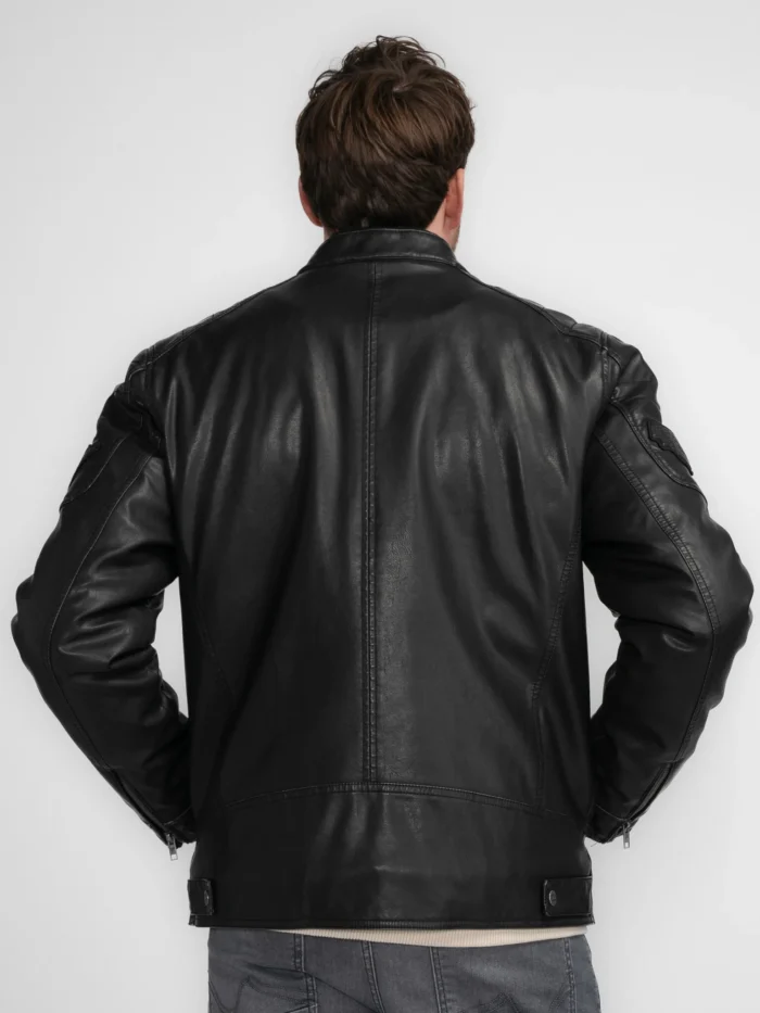 PETROL LEATHER JACKET PU - Image 3