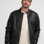 PETROL LEATHER JACKET PU