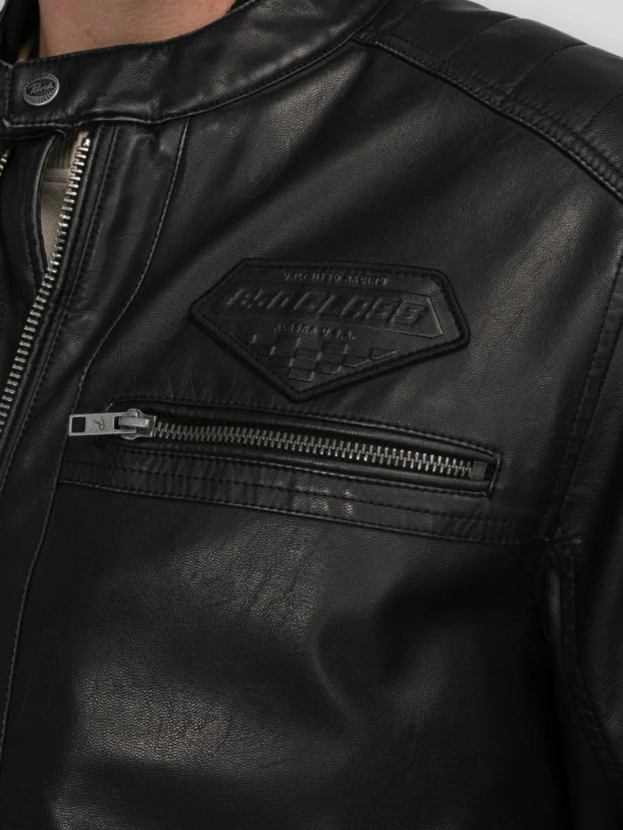 PETROL LEATHER JACKET PU - Image 6