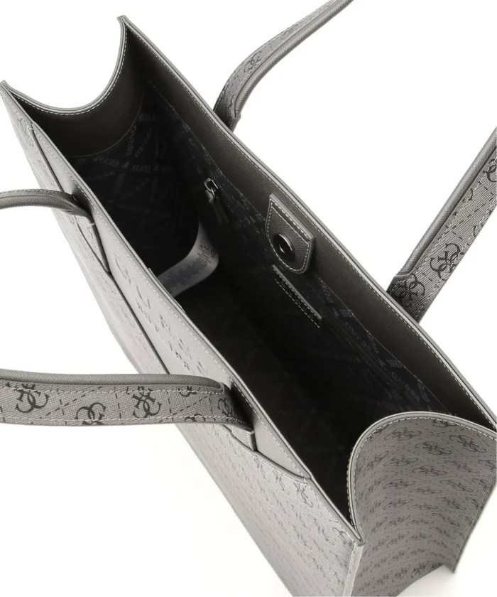 GUESS BAG ALL OVER PRINT GREY GENOVA - Image 5