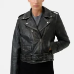 RICANO LEATHER JACKET PERFECTO LOUNA BLACK