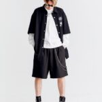 MWM UNISEX SHORTS WITH CHAIN BLACK