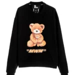 MOD WAVE MOVEMENT UNISEX TEDDY SWEATSHIRT BLACK