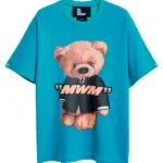 MOD WAVE MOVEMENT TEDDY T-SHIRT PETRO BLUE