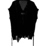 MOD WAVE MOVEMENT KNITWEAR VEST GREY-BLACK UNISEX