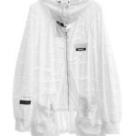 MWM UNISEX TEXTURED JACKET WHITE