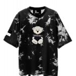MWM UNISEX TEDDY TIE-DYE TSHIRT BLACK