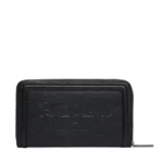 PEPE JEANS CODE WALLET BLACK WITH LOGO