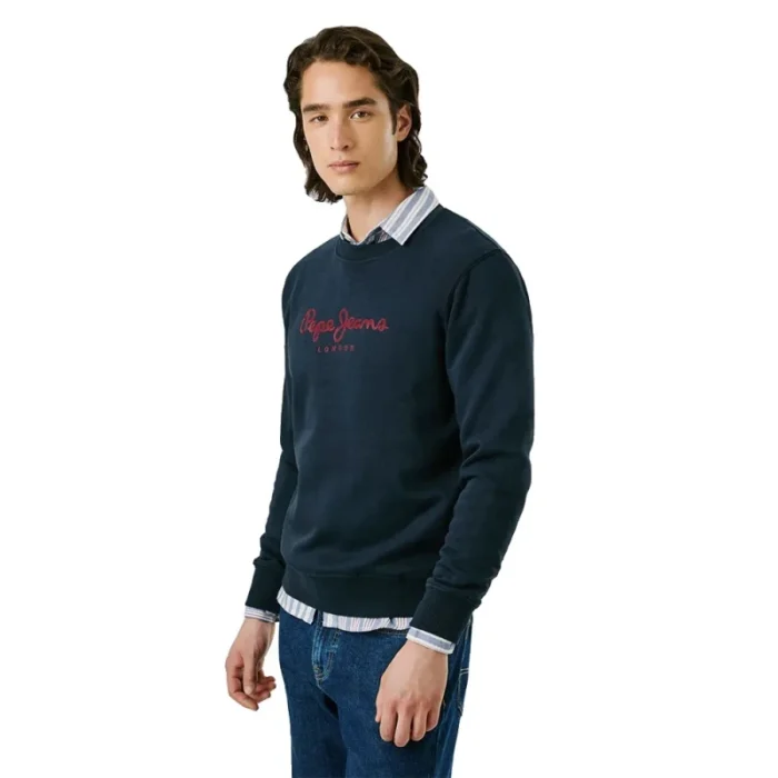 PEPE JEANS MENS SWEATER BLUE - Image 3