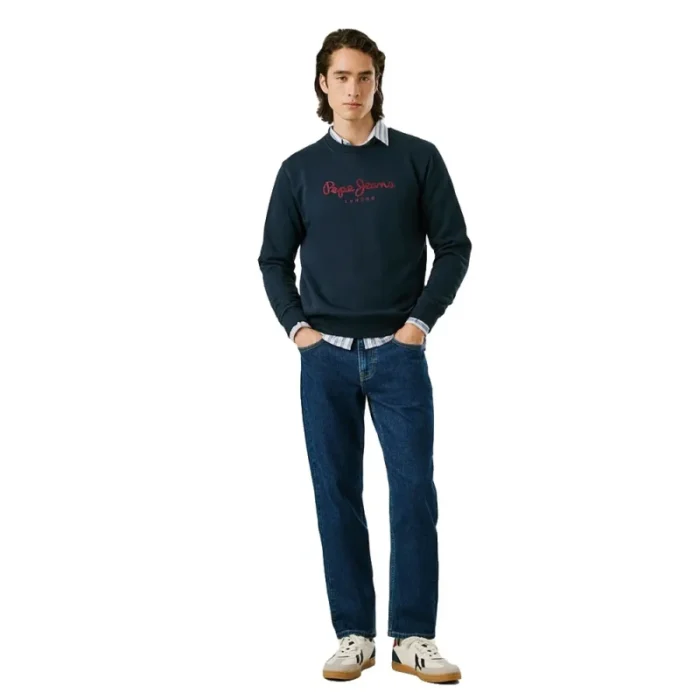 PEPE JEANS MENS SWEATER BLUE - Image 4