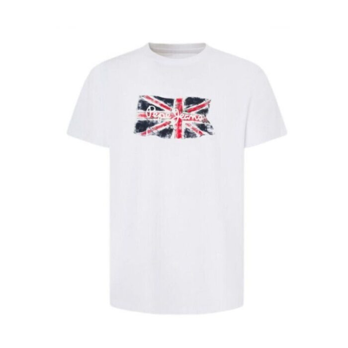 PEPE JEANS MENS T-SHIRT CLAG WHITE - Image 3