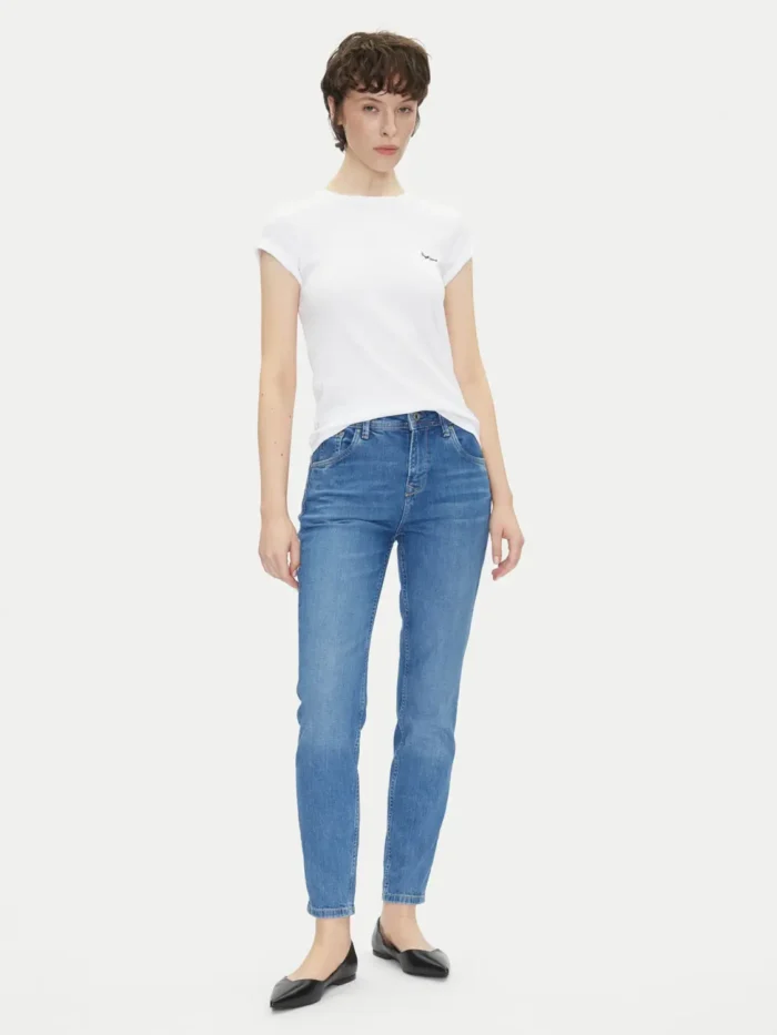 PEPE JEANS WOMANS MERIDA T-SHIRT WHITE - Image 3