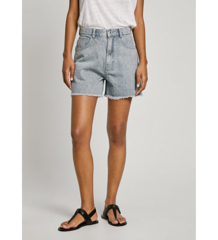 PEPE JEANS SHORT A-LINE RACHEL GREY SHORTS - Image 4