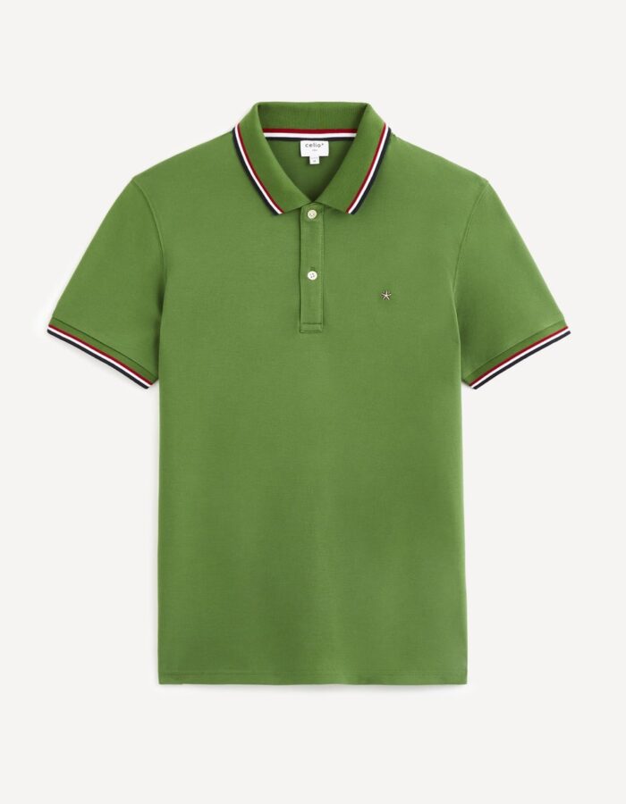 CELIO MENS POLO SHIRT NECETWON GREEN CASH - Image 3