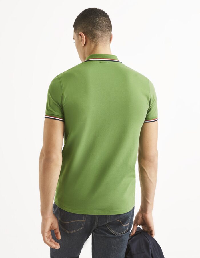 CELIO MENS POLO SHIRT NECETWON GREEN CASH - Image 2
