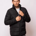 HEAVYTOOLS MENS JACKET PARKA BLACK NATONG22