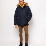 HEAVYTOOLS MENS JACKET BLUE PARKA
