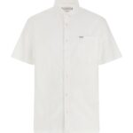 GUESS MENS SHIRT WHITE STRIPES SHORTSLEEVES