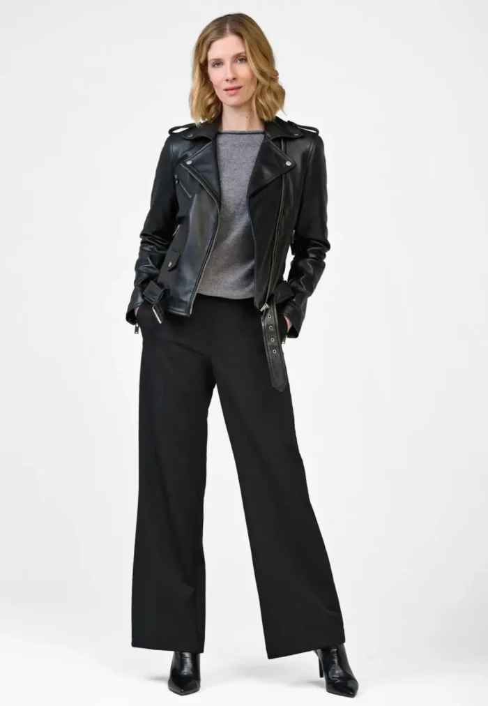 RICANO LEATHER JACKET YARA BLACK PERFECTO - Image 2