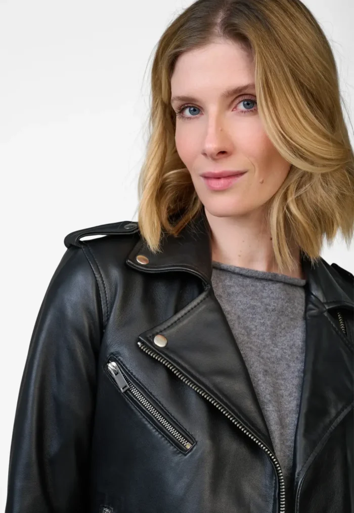 RICANO LEATHER JACKET YARA BLACK PERFECTO - Image 3