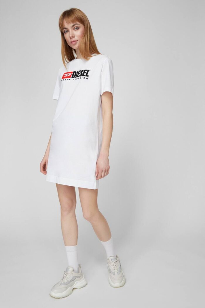 DIESEL WOMANS DRESS D-EGOR-DIV WHITE - Image 3